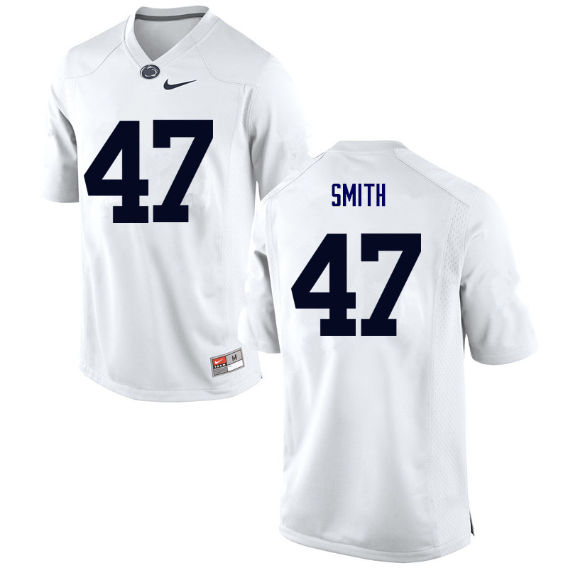 Men Penn State Nittany Lions #47 Brandon Smith College Football Jerseys-White - Click Image to Close